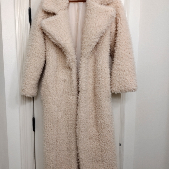 ASOS Luxe Teddy Maxi Coat - Picture 5 of 5